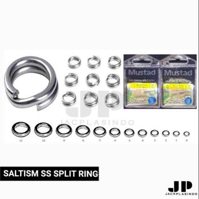 Mustad SALTISM SS SPLIT RING MA111-SS - วงแหวนแยกสําหรับงานหนักเป็นพิเศษ