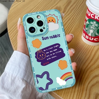 Xiaomi Redmi Note 10 10S 9 9S 8 Pro 5G สำหรับ Case Sun Rabbit เคส เคสโทรศัพท์ เคสมือถือ