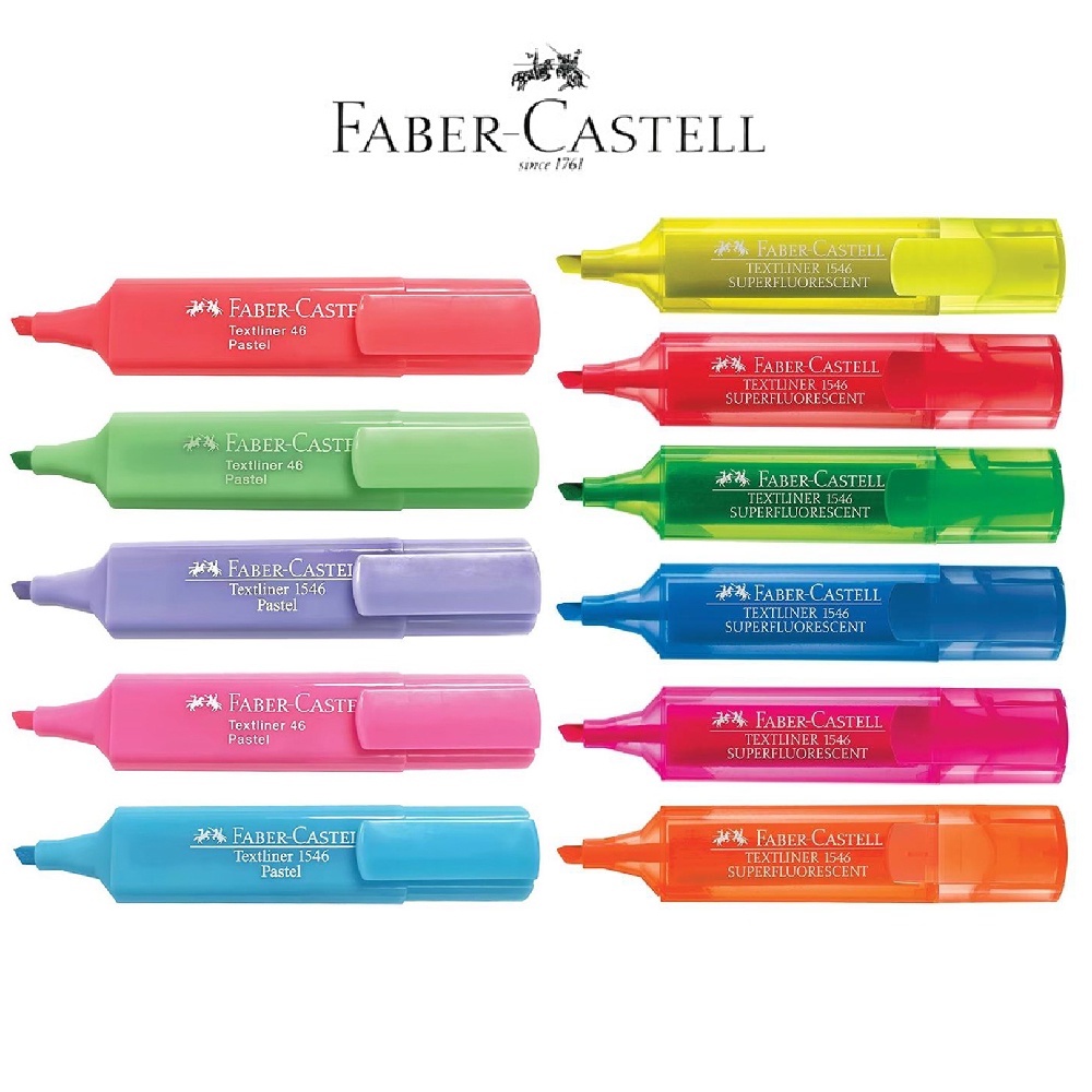 ปากกาเน้นข้อความ FABER CASTELLTextliner 1546 Fluorescent / ปากกาไฮท์ไลท์Textliner 46   [S24]