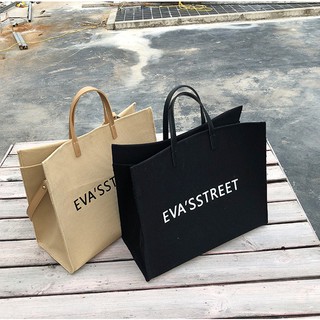 พร้อมส่ง🌟 กระเป๋าสะพายผ้าแคนวาสสไตล์มินิมอล แบรนด์เกาหลี Evas Street : Minimal Bag JJ01