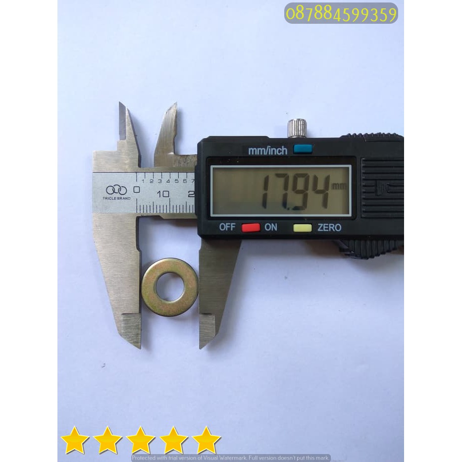 เก็บเงินปลายทาง แผ่นแหวน M8 (แหวนรองแบบแบน)