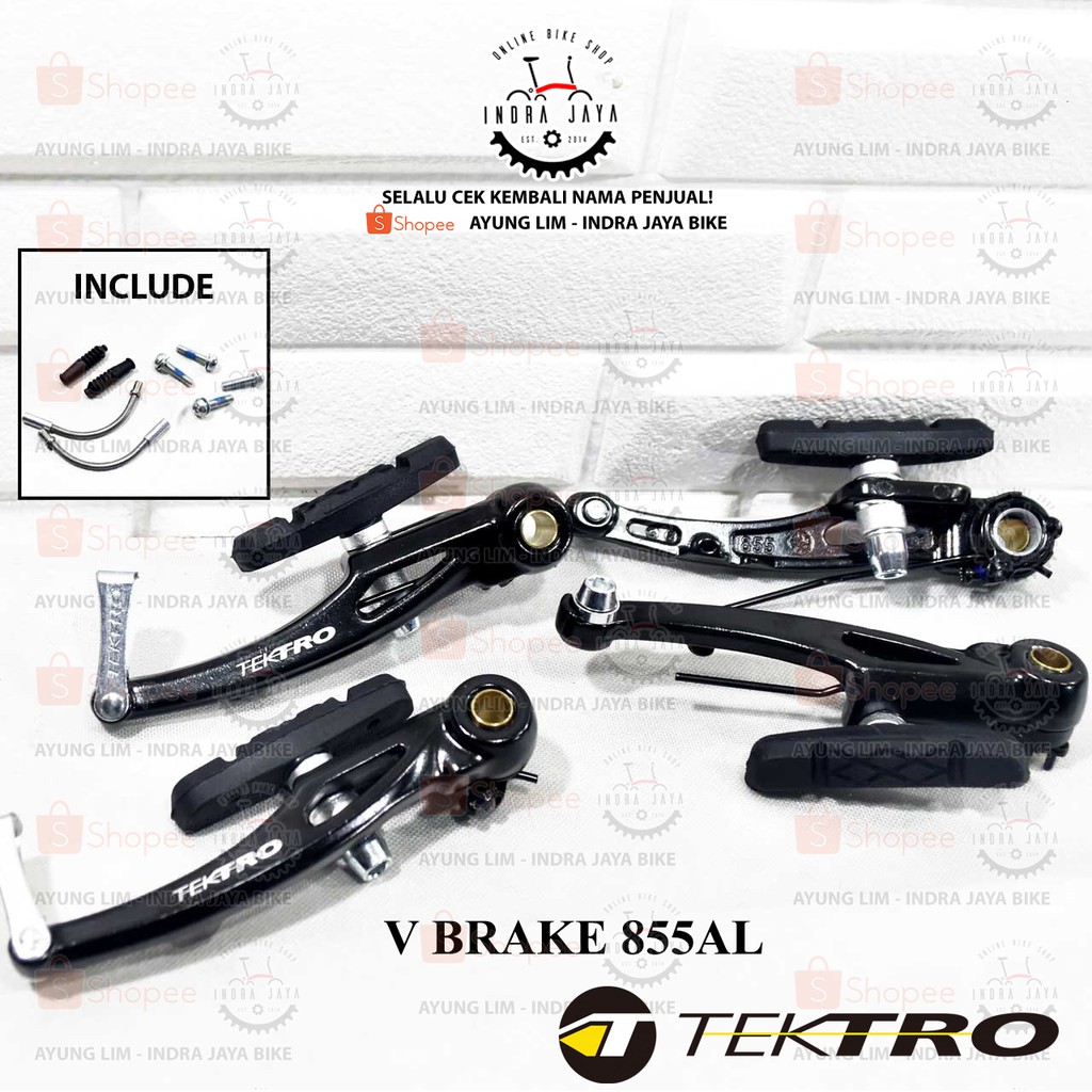 TEKTRO V BRAKE 855ALS - สีดํา [เฉพาะสําหรับ PAIR / ด้านหน้าและด้านหลัง]