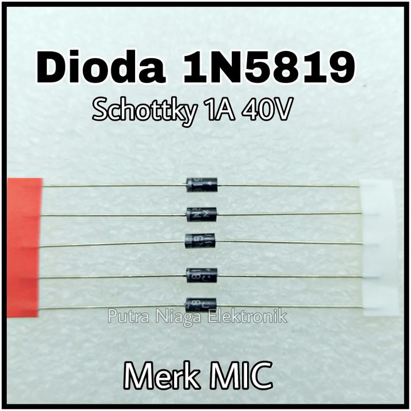 ไดโอด 1N5819 Shotky 1A 40V/IN5819 Rectifier Schottky Diode 1N 5819 คุณภาพสูง