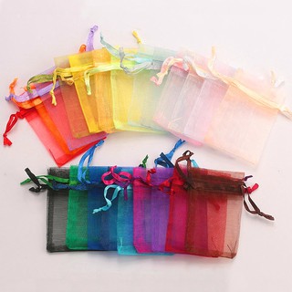 พร้อมส่ง ถุงผ้าแก้ว ใส่ของชำร่วย ของรับไหว้  ขนาด 9 x 12 หรือ 7x9 ซม. 10 ใบ 14 บาท