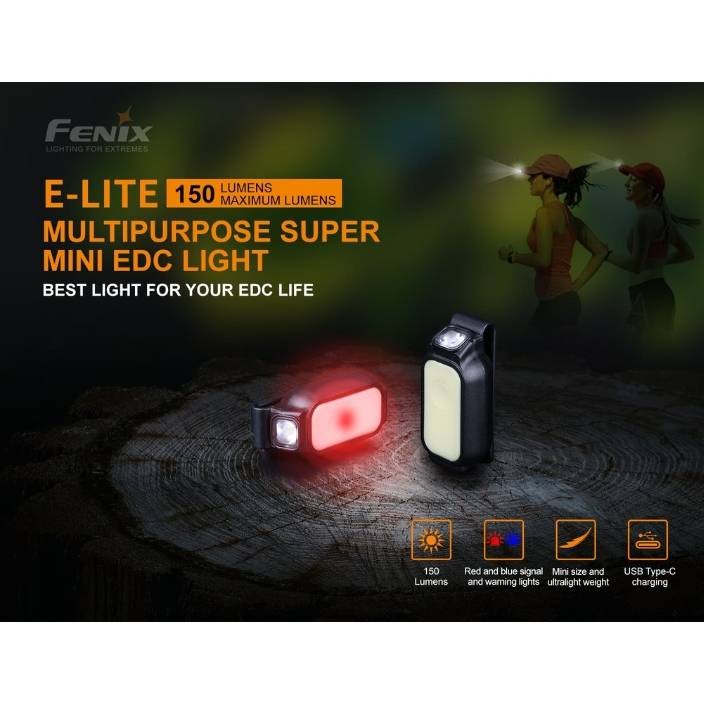 ไฟฉายติดหมวก Fenix E-LITE MULTIPURPOSE SUPER MINI EDC
