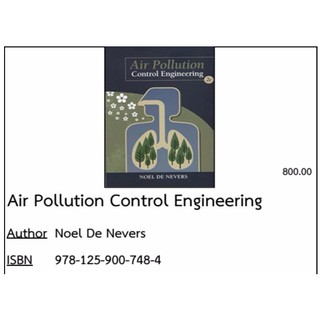 Air​ Pollution​ control Engineering 9780071086189