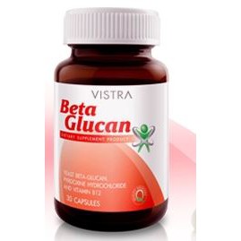 Vistra Beta Glucan 30 แคปซูล- เบต้า-กลูแคน (BetaGlucan)