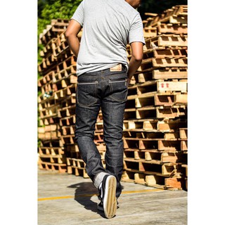 กางเกงยีนส์ Surf’ oz denim ผ้าดิบ16oz ริมชมพู Slubby  Edition รุ่นทะเลเดือด ส่งฟรี (Size 34-40) (รหัสสินค้า 006)