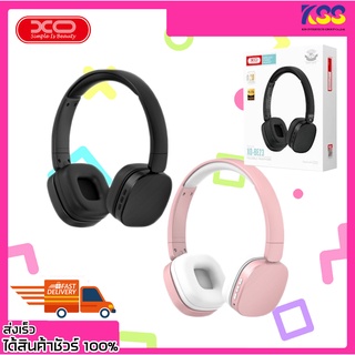 หูฟังไร้สาย หูฟังบลูทูธ XO BE23 Wireless Bluetooth V5.0 Pink/Black ใช้งานต่อเนื่อง 8-10 ชั่วโมง รับประกัน 6 เดือน