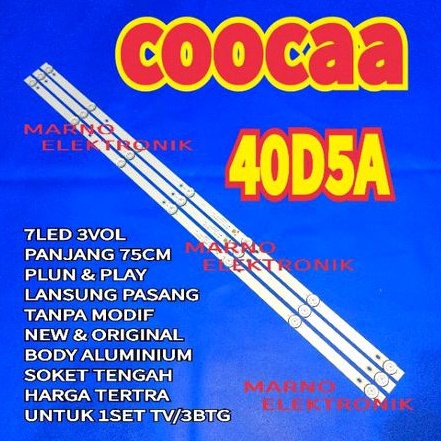 BL BACKLIGHT LED COOCAA 40D5A 40 นิ้ว COCA 40D5A 40IN 7K 3V
