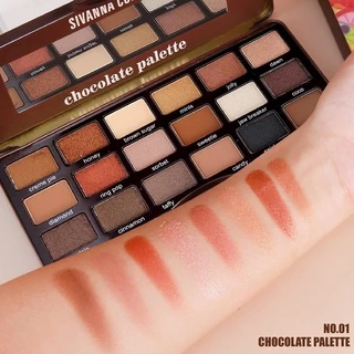HF7006 SIVANNA COLORS EYESHADOW Palette ซีเวียน่า อายแชโดว์พาเลท Chocolate