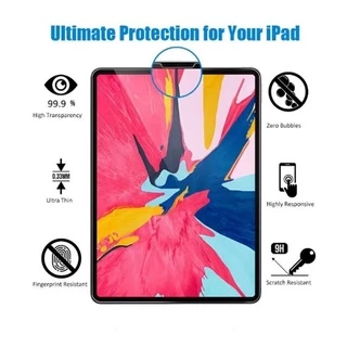 ฟิล์มกระจก ipadGEN10 2022 mini6 สำหรับ ipad 9.7 10.2 gen7/8gen910.5,สำหรับไอแพด /12.9 ฟิล์ม กันรอย ขอบโค้ง ไม่ดันเคส