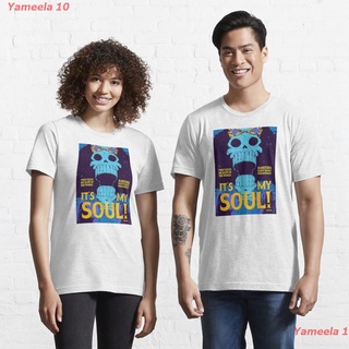 เสื้อยืดผ้าฝ้ายพิมพ์ลายขายดีBrook - Its My Soul Essential T-Shirt วันพีซ ONE PIECE บรู๊ค ​เสื้อยืดพิมลาย เสื้อยืดผู้หญิ