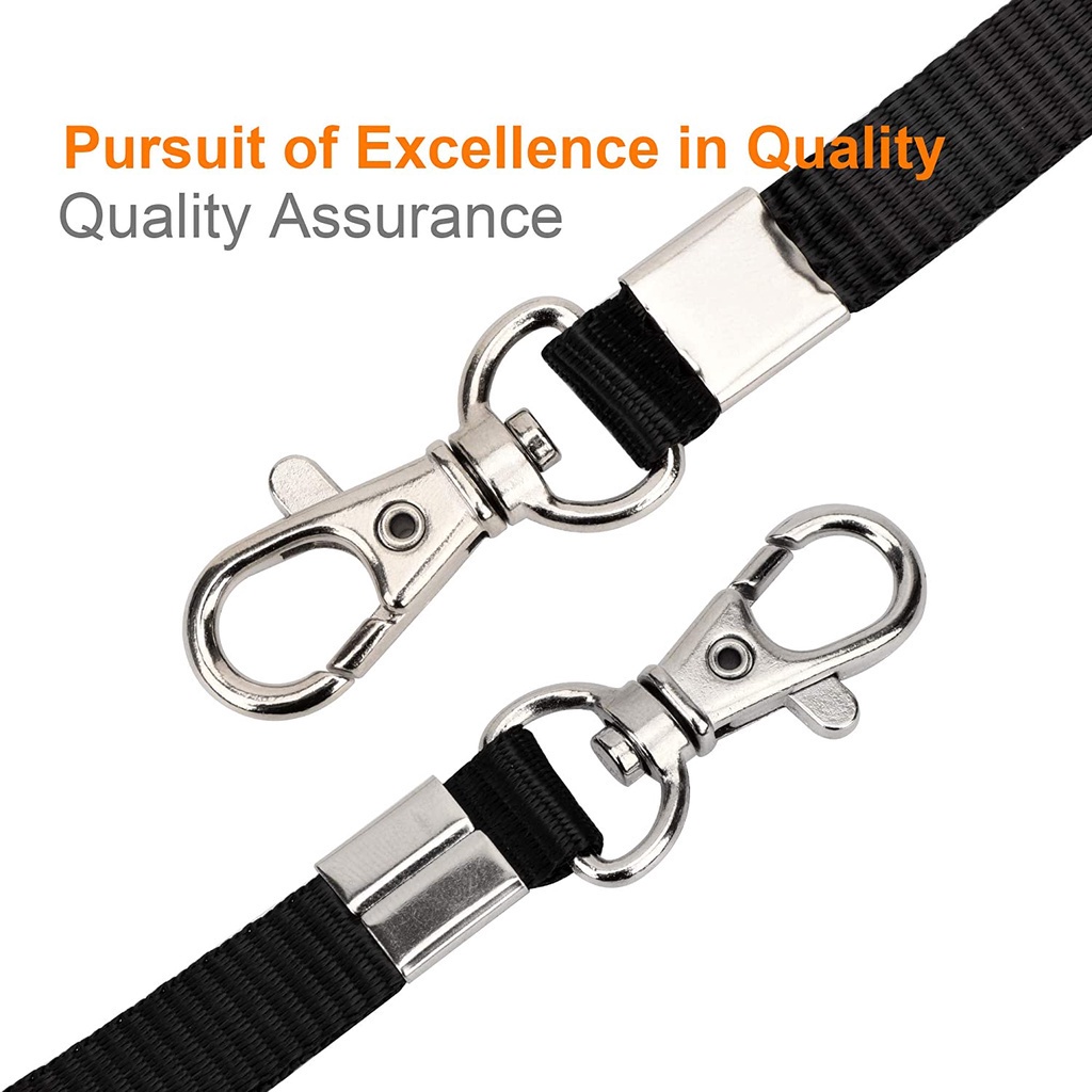 สายคล้องคอ ไนล่อน ทนทาน พร้อมตะขอ J โลหะสเตนเลส สําหรับป้ายชื่อ ID พวงกุญแจ บัตรเข้า 2 ชิ้น - รูปที่ 2