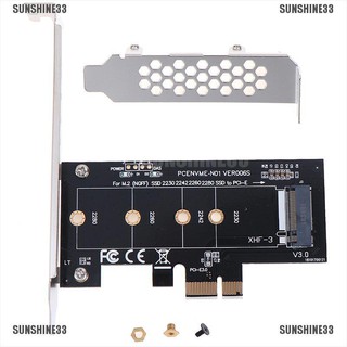 Sunshine33✿อะแดปเตอร์ PCIE เป็น M2 PCI Express 3.0 x1 เป็น NVME SSD