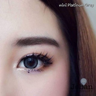 mini Platinum Gray (1) มินิ สีเทา เทา ธรรมชาติ Kitty Kawaii Bigeyes คอนแทคเลนส์ ค่าอมน้ำสูง สายตาสั้น ค่าสายตา แฟชั่น