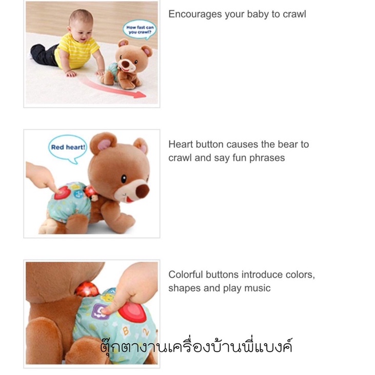 พร้อมส่ง ️ Vtech - หมีชวนคลาน VTech Explore and Crawl Learning Cub ...