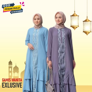 Gamis Gamis 2021 เสื้อคลุมสําหรับสตรีมุสลิมล่าสุดสวยงาม