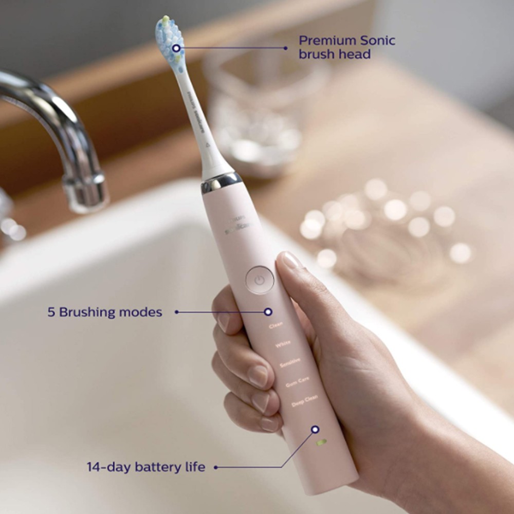 philips sonicare diamondclean electric toothbrush pink