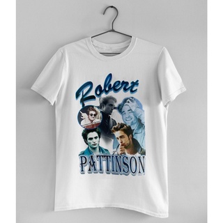 ผ้าฝ้ายแท้【COD】 เสื้อยืด พิมพ์ลาย Robert Pattinson Homage Vtg Robert Pattinson สําหรับผู้ชาย COMING CLUBS-5XL