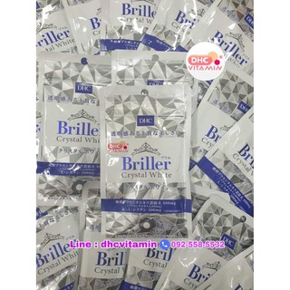 DHC Briller Crystal White 15 วัน ช่วยทำให้ผิวขาว กระจ่างสว่างใส มีออร่าสุดๆดั่งคริสตัล