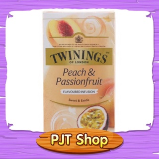 ชา ทไวนิงส์ พีช เเอนด์ แพชชั่น ฟรุ้ต กล่อง 25 ซอง Twinins Peach &amp; Passion Fruit Tea