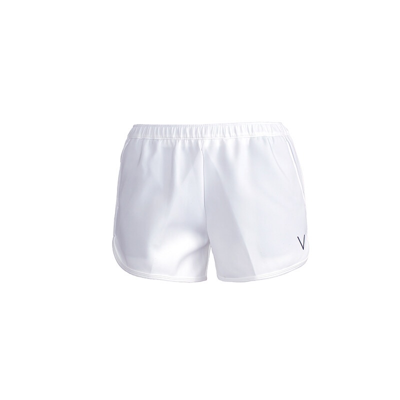 V ACTIVEWEAR 2022 BASIC SHORT WHITE กางเกงใส่ออกกำลังใสว่ายน้ำ มีซับในเป็น กกน ด้านใน ผ้ากัน UV UPF 50+
