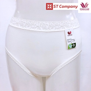 Wacoal Panty แบบเต็มตัว ขอบลูกไม้ สีครีม (CR) 1 ตัว ทรง Short ใส่สบาย ยืดหยุ่น ระบายอากาศ กางเกงใน วาโก้ รุ่น WU4893