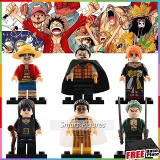 Monkey D. Luffy Minifigures Nami Zoro Nico Robin One Piece มินิฟิกเกอร์เซอร์จระเข้ Borsalino Manga XP036-041