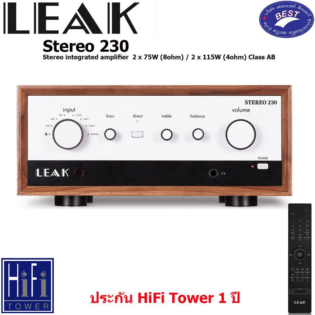 LEAK Stereo 230 Stereo integrated amplifier with HDMI and Bluetooth® (Walnut)