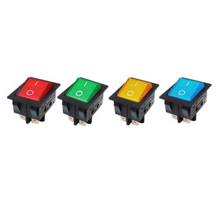 สวิทซ์แลมใหญ่ 220V 4 ขา MX-044