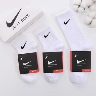 🧦 ถุงเท้ากีฬาNike แพ็คละ 3คู่ 3ขนาด 🧦 ถุงเท้าใส่วิ่ง ฟุตบอล เล่นกีฬาได้ทุกแบบ ระบายอากาศ ผ้าหนานิ่มไม่บาง ใส่สบาย