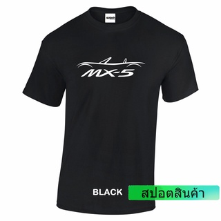 เสื้อยืด ผ้าฝ้าย 100% พิมพ์ลายโลโก้รถยนต์ Mx5 Mazda Miata Eunos สําหรับผู้ชาย