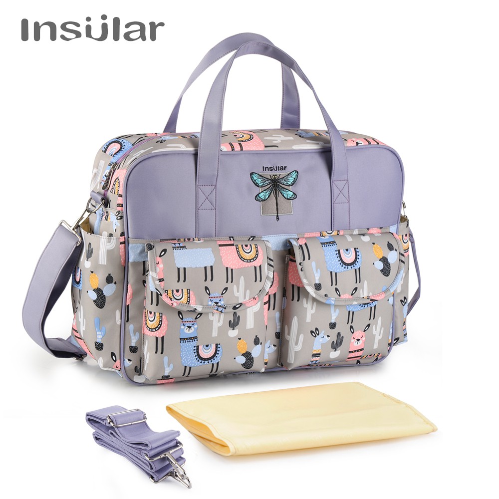 Stylish Large Diaper Tote Bag Cute Nappy Mommy Maternity Baby Bag For Shoulder Messenger Stroller