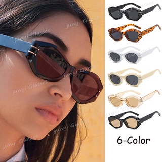 แว่นตากันแดด หลายเหลี่ยม ทรงไม่สมมาตร แฟชั่นฤดูร้อน สําหรับผ…