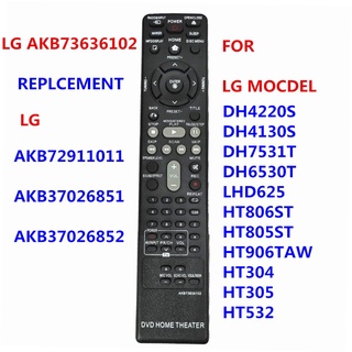 Akb73636102 ใหม่ รีโมตคอนโทรล AKB73636102 Akb สําหรับ LG DVD HOME THEATER37026852 Dh4130s HT304 HT305 HT532 HT805 HT806 HT906