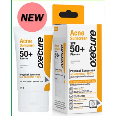 oxecure acne sunscreen