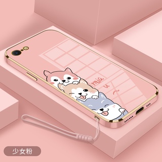 เคสมือถือ แบบนิ่ม ขอบตรง กันลื่น พร้อมสายคล้อง สําหรับ iphone6 6s iphone7 8 se 2020 iphone 7plus 8plus 6plus 6s plus iphone x xs iphone xr xs max