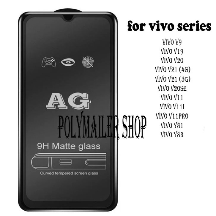 กระจกนิรภัยด้าน vivo t1 t1pro v9 v19 v20 v21 v20se se v23 v23e v25 v25e v25pro v11 v11i v11pro Y73 Y