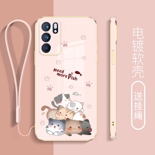 ใหม่ เคสโทรศัพท์มือถือ ขอบตรง กันรอยกล้อง ลายการ์ตูนแมว พร้อมสายคล้อง สําหรับ samsung j2 prime j4 plus j6 prime j7 prime j7 j7 2017 j730 j4 prime j6 plus g530