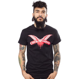 เสื้อยืด พิมพ์ลายโลโก้ BAND PUNK COCK SPARRER