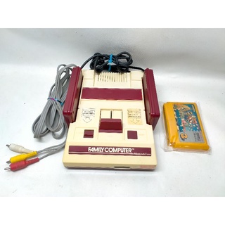 Famicom Japan แท้ ชุดไฟไทยพร้อมเล่นแถมมารีโอ้แท้Japanเครื่องนี้ระบบAVแปลงแล้วเล่นได้กับทีวีในปัจจุบันLCD LEDและจอแก้วได้