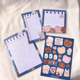 Cookie collection กระดาษA6 memopad สติ้กเกอร์ to do list