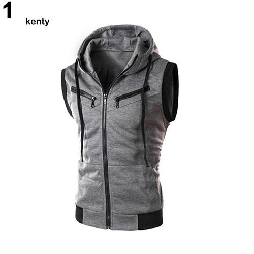kt เสื้อกั๊กแฟชั่นชายมีหมวกรัดรูป ราคา ถูกที่สุด ดีลบีเคเค แกลเลอรีภาพที่ 2