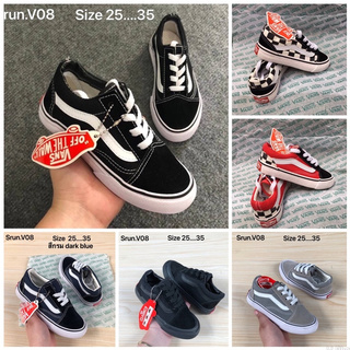 🛒😈🐶kids Vans old skool (เด็ก)🛍sz.25-35