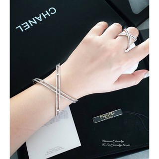 Diamond Bangle &amp; Ring กำไลและแหวน งานเข้าเซตเกรดจิวเวอรี่ งานสวยมากๆค่ะ((ขายเป็นเซตไม่ขายแยก))