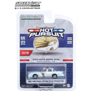 Greenlight 1/64 Hot Pursuit Series 42 - 1992 Ford Crown victoria Police Interceptor 43000-B