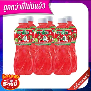 กาโตะ น้ำองุ่นขาว 10% กลิ่นแตงโม ผสมวุ้นมะพร้าว 320 มล. x 6 ขวด Kato White Grape Juice 10% Watermelon Flavor with Coconu