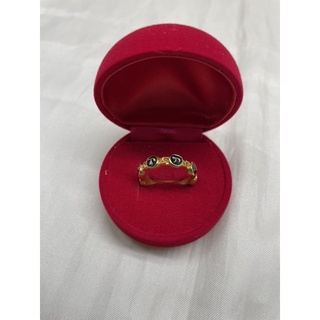 แหวนหัวนะโมทองรอบวง24 k