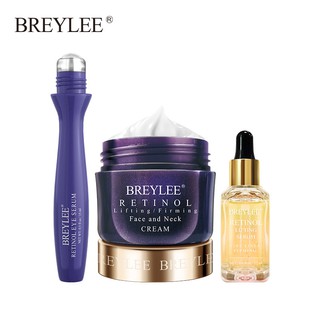 BREYLEE Retinol ชุดเซรั่มบํารุงรอบดวงตาให้ความชุ่มชื้นลดเลือนริ้วรอย 3 ชิ้น